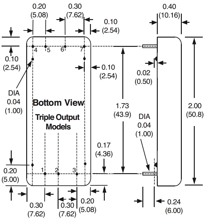 ממיר מתח DC XP POWER RDC30110T0315